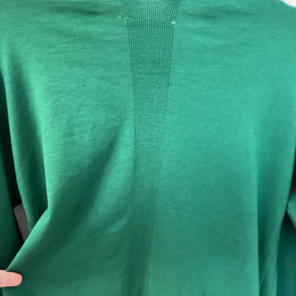 89th & MADISON L open midi length beautiful soft cozy green cardigan classic - Picture 13 of 14